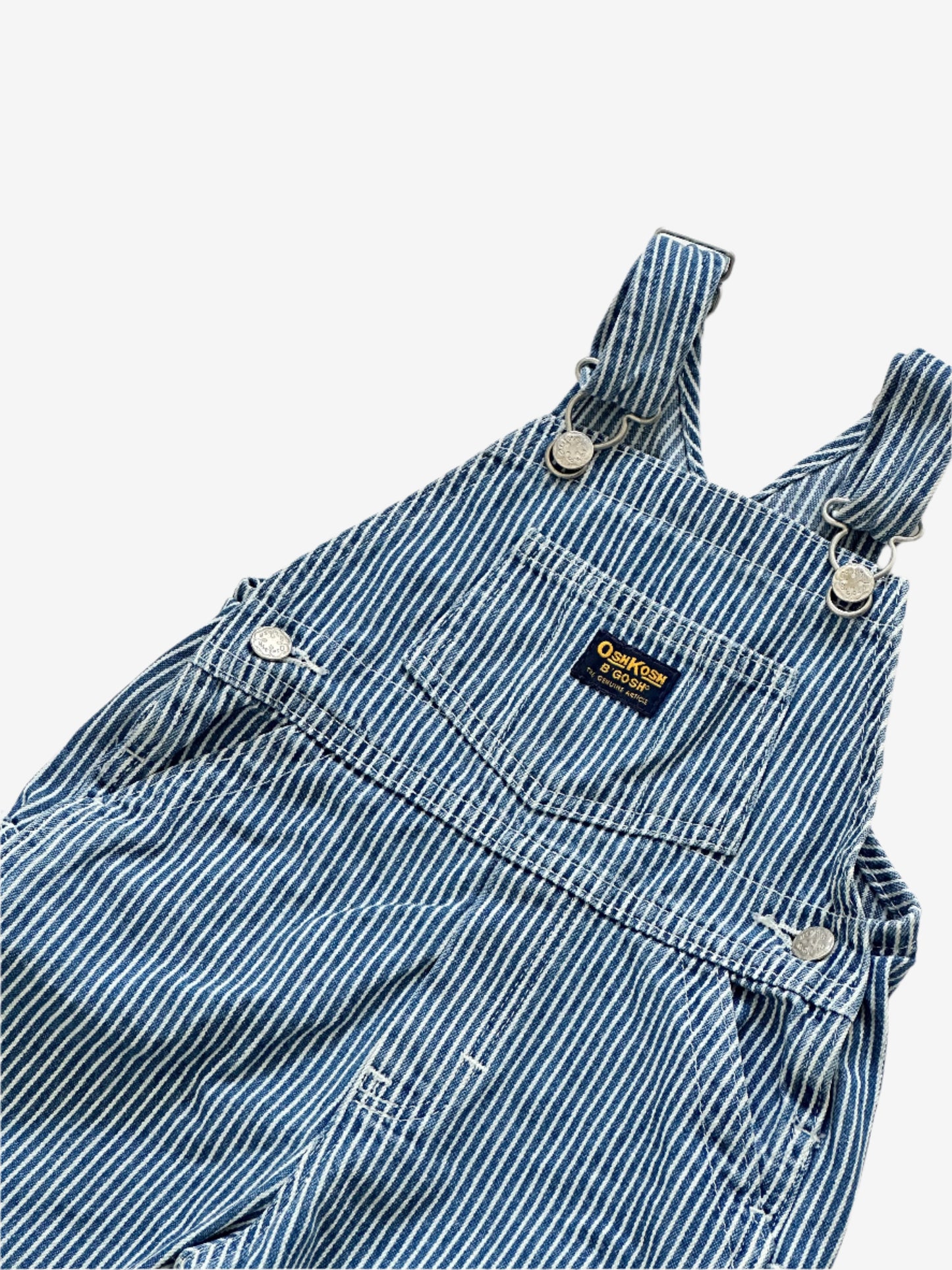 Vintage Oshkosh Hickory Stripe Dungaree | Age 24 Months
