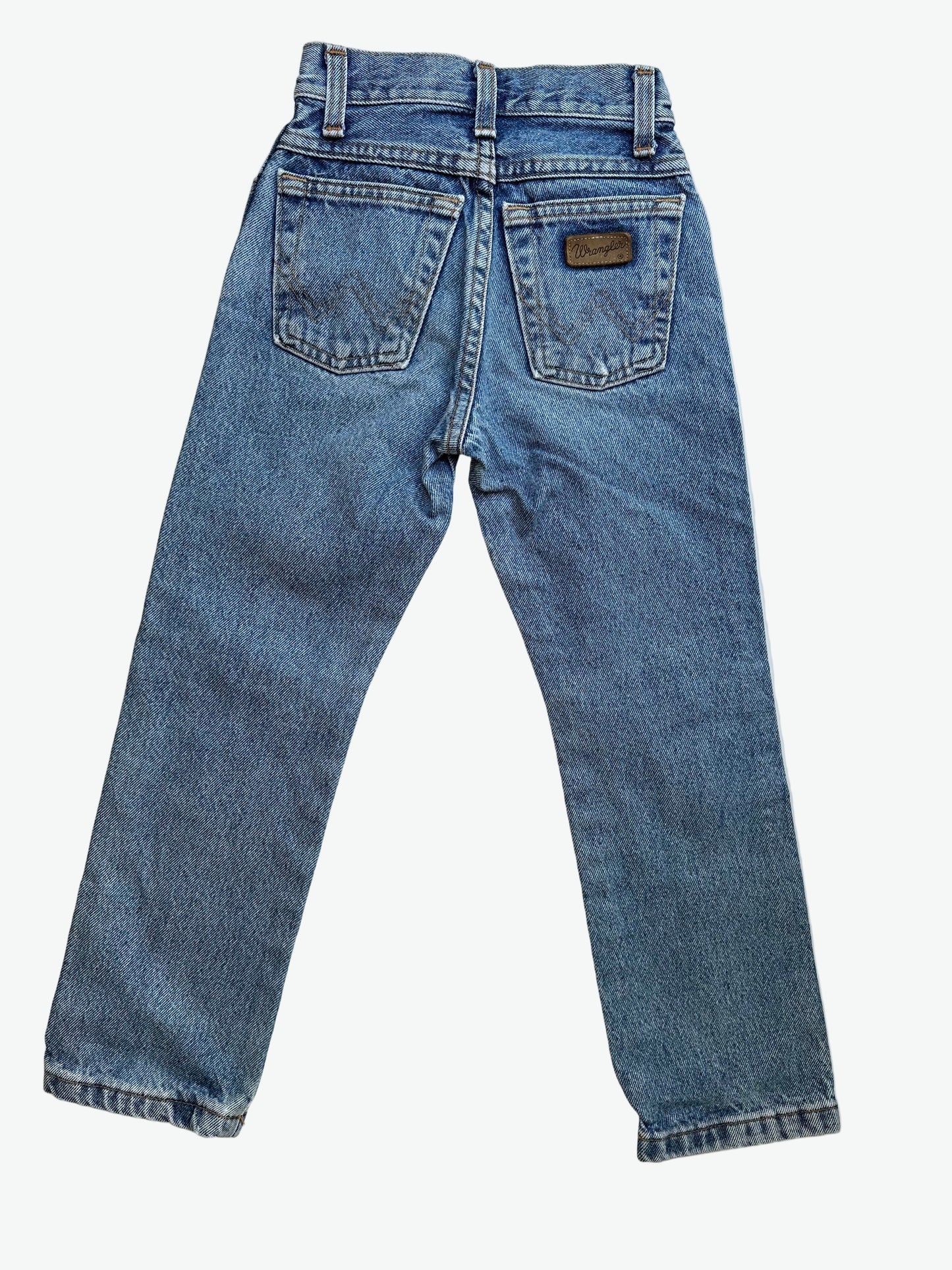 Kids vintage wrangler denim jeans true blue. A classic. Age 4-5 years.