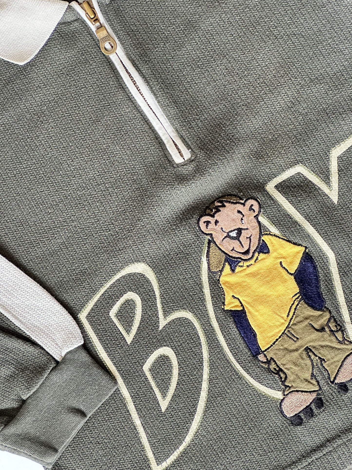 Vintage Khaki 'Boy' Polo Shirt | Age 3 yrs