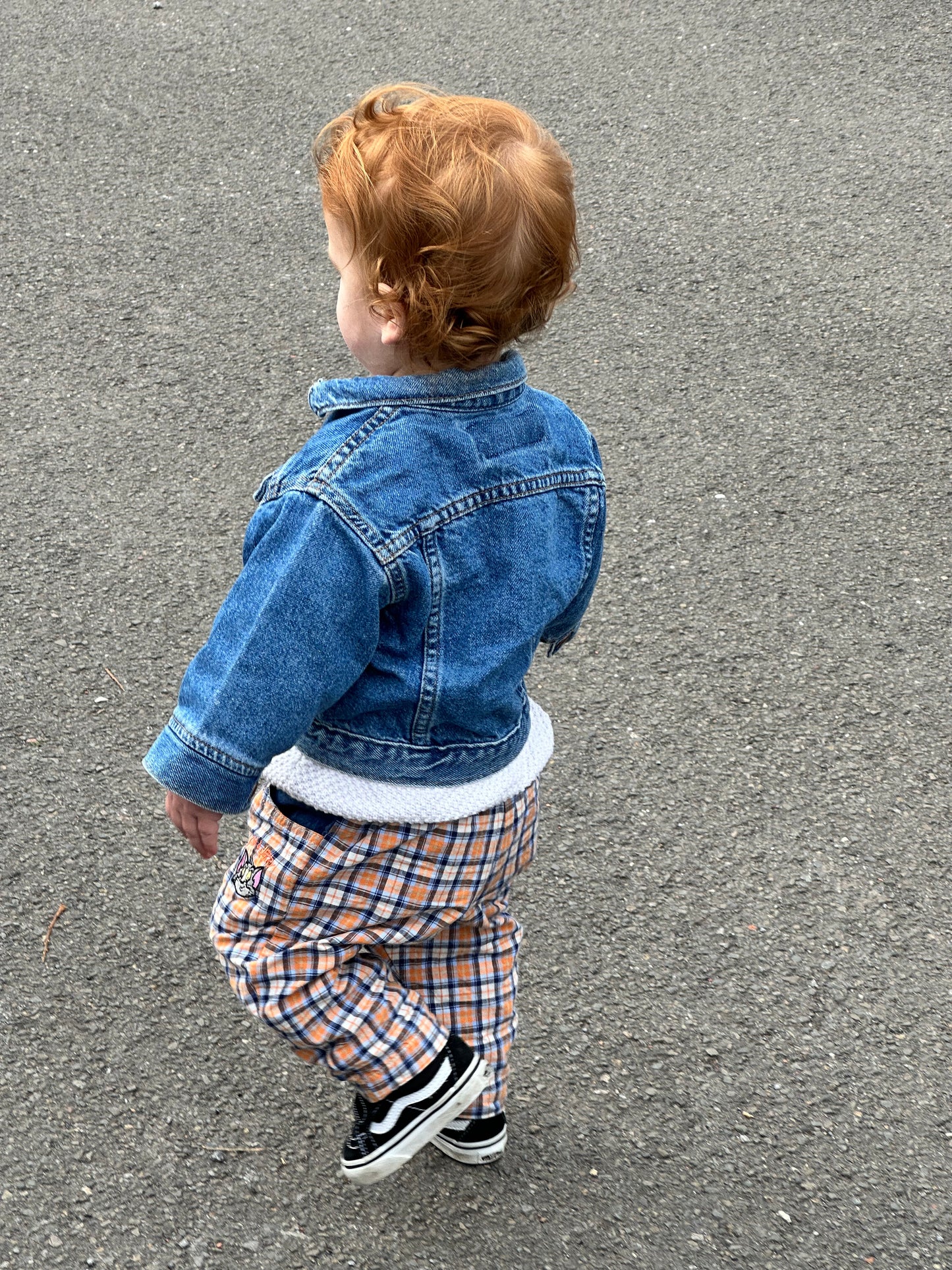 Vintage 90's Check Trousers Tom & Jerry | Age 1 yrs
