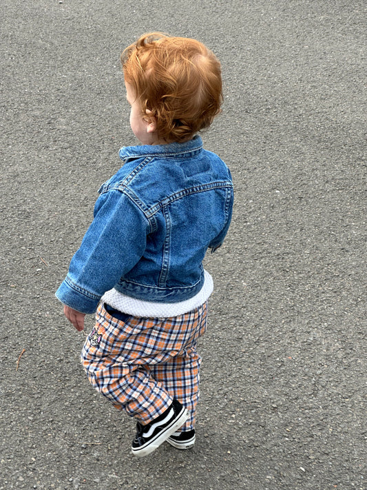 Vintage Check Trousers 90's Tom & Jerry | Age 1 yrs