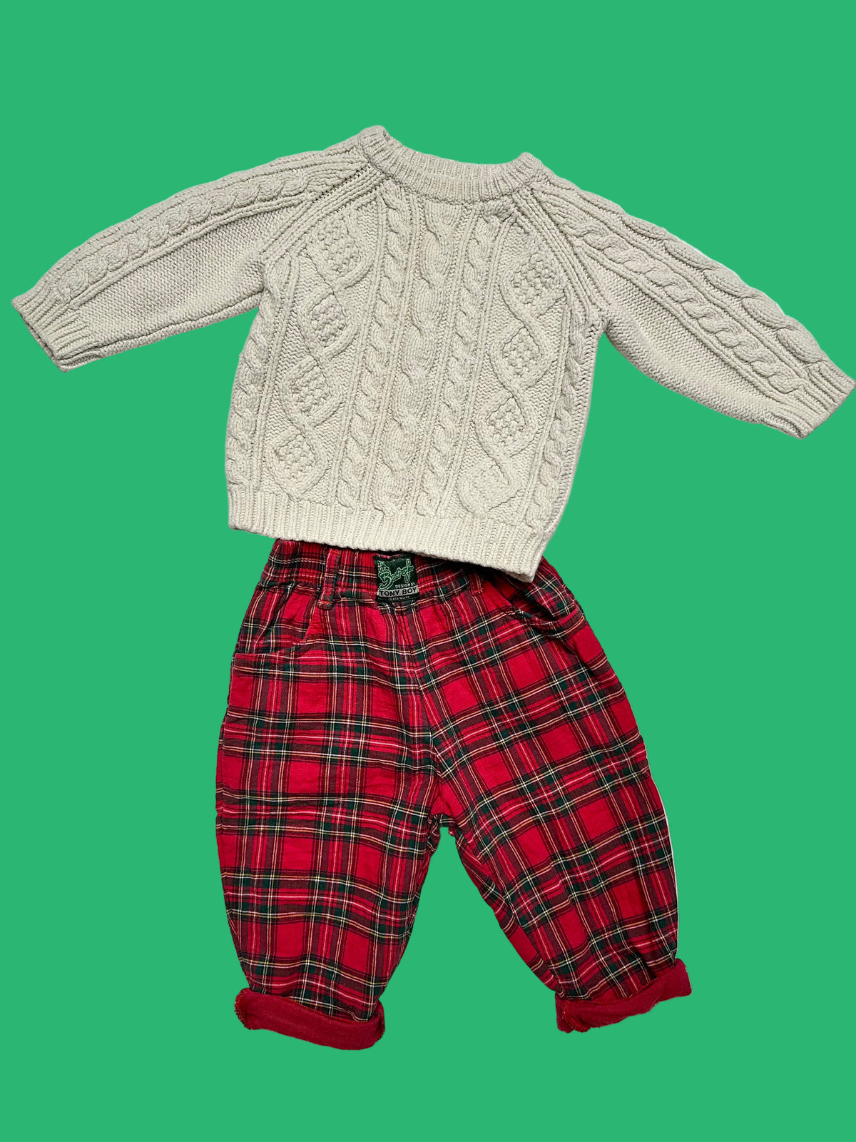 Red check tartan Trousers | Age 1-2 Yrs