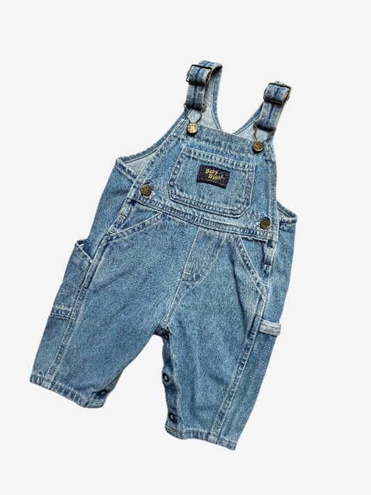 Kids vintage OshKosh dungarees. An absolute classic in light washed denim. Age 9-12 months. 