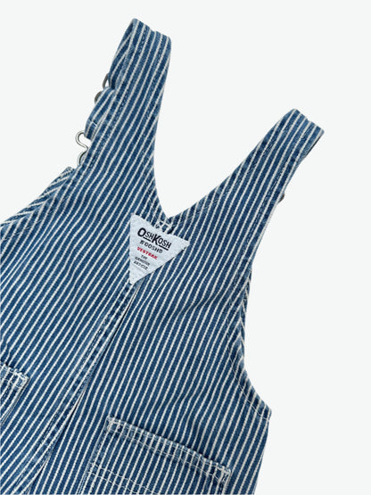 Kids vintage OshKosh hickory striped dungarees, Age 1 years. A classic.